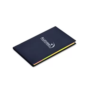 Bloco de Anotações com Autocolantes Personalizado | Dimensões (L x A x P): 7.9 x 13.5 x 0.9 | Peso = 76 g