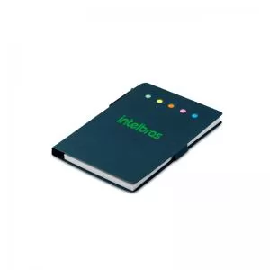 Bloco de Anotações com Autocolantes Personalizado | Dimensões (L x A x P): 10.0 x 14.9 x 0.8 | Peso = 82 g