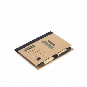Bloco de Anotações com Calculadora  Personalizado | Dimensões (L x A x P): 11.7 x 15.6 x 1.2 | Peso = 110 g