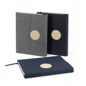 Bloco de Anotações com Pauta Personalizado | Dimensões (L x A x P): 16.3 x 21.0 x 1.4 | Peso = 320 g