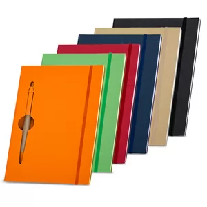 Bloco de Anotações com Pautas Personalizado | Dimensões (L x A x P): 13.8 x 19.7 x 1.5 | Peso = 272 g