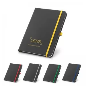 Bloco de Anotações com Pautas Personalizado | Dimensões (L x A x P): 14.0 x 21.0 x 1.0 | Peso = 260 g
