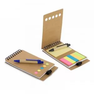 Bloco de Anotações Personalizado com Pautas e Autocolantes | Dimensões (L x A x P): 8.7 x 15.2 x 1.5 | Peso = 33 g