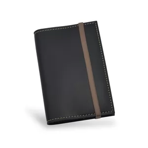 Bloco de Anotações sem Pautas em Material Sintético Personalizado | Dimensões (L x A x P): 10.0 x 15.0 x 1.3 | Peso = 120 g