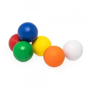 Bolinha Anti-stress Personalizada | Dimensões (L x A x P): 6.6 x 6.6 x 6.6 | Peso = 25 g