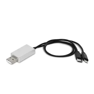 Cabo USB com 2 Saídas Personalizado