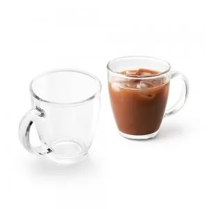 Caneca de Vidro Personalizado | Dimensões (L x A x P): 10.3 x 9.1 x 9.1 | Peso = 368 g