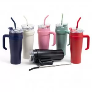 Caneca Térmica Personalizada | Dimensões (L x A x P): 15.6 x 27.3 x 10.8 | Peso = 550 g