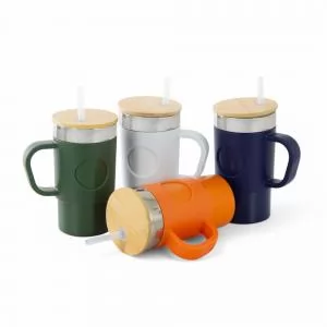 Caneca Térmica Personalizada | Dimensões (L x A x P): 11.8 x 14.9 x 8.3 | Peso = 260 g