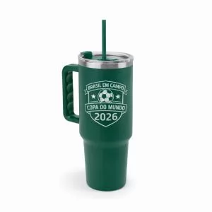 Caneca Térmica Personalizada | Dimensões (L x A x P): 14.3 x 25.7 x 9.9 | Peso = 520 g