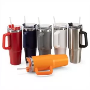 Caneca Térmica Personalizada | Dimensões (L x A x P): 13.6 x 24.3 x 8.5 | Peso = 390 g