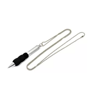 Caneta com Correntinha de Metal Personalizada | Dimensões (L x A x P): 1.0 x 10.0 x 1.5 | Peso = 32 g