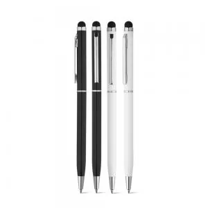Caneta de Metal com Ponteira Touch Personalizada | Dimensões (L x A x P): 0.7 x 13.5 x 0.9 | Peso = 13 g