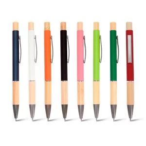 Caneta de Metal Ecológica Personalizada | Dimensões (L x A x P): 1.3 x 14.0 x 1.1 | Peso = 12 g