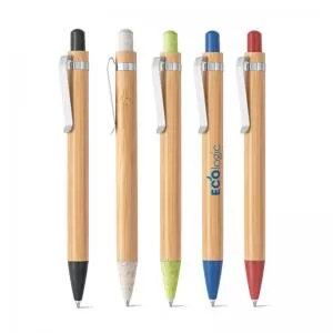 Caneta ecológica de Bambu Personalizada | Dimensões (L x A x P): 1.1 x 14.2 x 1.2 | Peso = 12 g