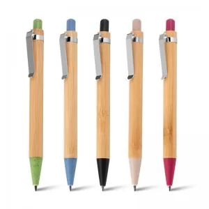 Caneta ecológica de Bambu Personalizada | Dimensões (L x A x P): 1.5 x 13.4 x 1.1 | Peso = 10 g