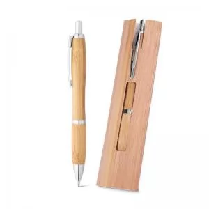 Caneta ecológica de Bambu Personalizada | Dimensões (L x A x P): 1.4 x 13.8 x 1.1 | Peso = 13 g