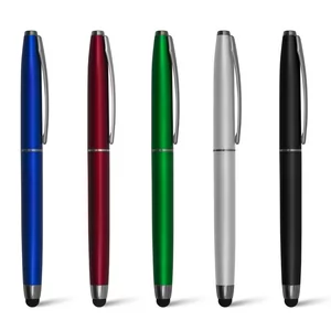 Caneta Plástica com Ponteira Touch Personalizada | Dimensões (L x A x P): 11.0 x 134.0 x 13.0 | Peso = 14 g