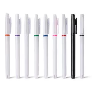 Caneta Plástica Personalizada | Dimensões (L x A x P): 1.4 x 14.3 x 1.2 | Peso = 8 g