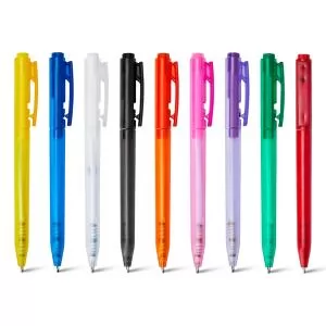 Caneta Plástica Personalizada | Dimensões (L x A x P): 1.5 x 13.8 x 1.2 | Peso = 8 g