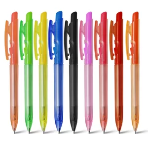 Caneta Plástica Personalizada | Dimensões (L x A x P): 1.6 x 13.5 x 1.0 | Peso = 7 g