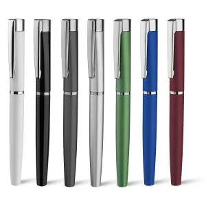 Caneta Roller de Metal Personalizada | Dimensões (L x A x P): 1.6 x 13.9 x 1.1 | Peso = 21 g