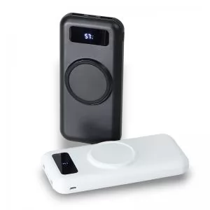 Carregador por Indução 10000mAh Personalizado | Dimensões (L x A x P): 7.0 x 14.8 x 1.9 | Peso = 230 g