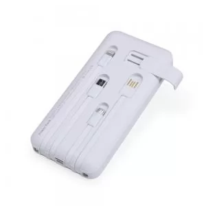 Carregador Power Bank 10000mAh Personalizado | Dimensões (L x A x P): 6.9 x 14.2 x 2.2 | Peso = 225 g