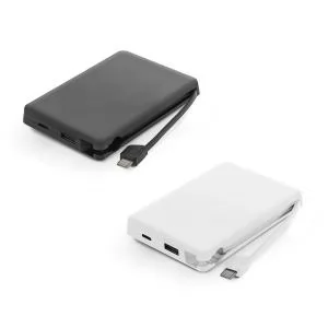 Carregador Power Bank 10000mAh Personalizado | Dimensões (L x A x P): 7.3 x 11.3 x 1.6 | Peso = 185 g