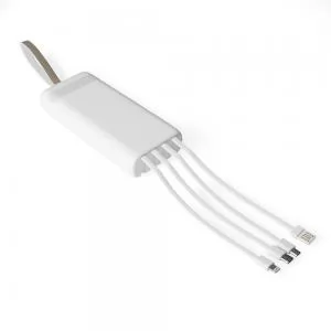 Carregador Power Bank 20000mAh Personalizado | Dimensões (L x A x P): 6.8 x 15.0 x 3.0 | Peso = 420 g