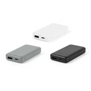 Carregador Power Bank 4000mAh Personalizado | Dimensões (L x A x P): 4.8 x 8.7 x 1.7 | Peso = 90 g