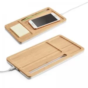 Carregador Wireless Personalizado | Dimensões (L x A x P): 13.5 x 25.5 x 1.4 | Peso = 640 g