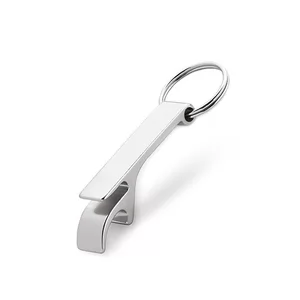 Chaveiro Abridor de Metal Personalizado | Dimensões (L x A x P): 1.0 x 5.9 x 1.4 | Peso = 10 g