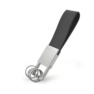 Chaveiro de Metal com Alça em Material Sintético Personalizado | Dimensões (L x A x P): 1.8 x 9.6 x 6.0 | Peso = 24 g