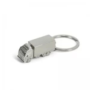 Chaveiro de Metal Formato Caminhão Personalizado | Dimensões (L x A x P): 2.2 x 7.4 x 1.7 | Peso = 41 g