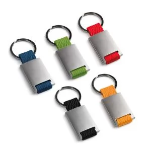 Chaveiro de Metal Personalizado | Dimensões (L x A x P): 2.8 x 6.0 x 0.6 | Peso = 35 g