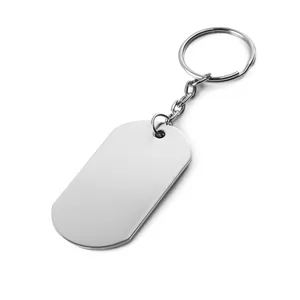 Chaveiro de Metal Personalizado | Dimensões (L x A x P): 2.9 x 5.4 x 0.1 | Peso = 23 g