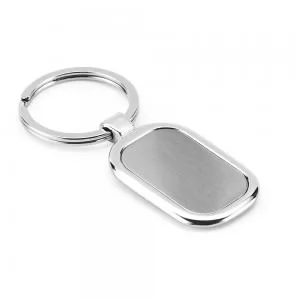 Chaveiro de Metal Personalizado | Dimensões (L x A x P): 3.3 x 8.4 x 0.4 | Peso = 25 g