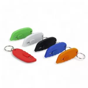 Chaveiro Estilete Personalizado | Dimensões (L x A x P): 9.0 x 7.0 x 3.0 | Peso = 12 g