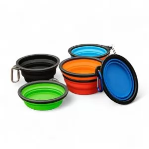 Comedouro e Bebedouro Retrátil Personalizado | Dimensões (L x A x P): 14.1 x 4.8 x 14.1 | Peso = 50 g