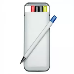 Conjunto com Marca Texto Personalizado | Dimensões (L x A x P): 6.0 x 13.9 x 1.0 | Peso = 61 g
