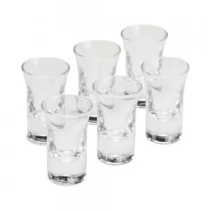 Conjunto de 6 Copos Shot de Vidro Personalizado | Dimensões (L x A x P): 4.2 x 7.0 x 4.2 | Peso = 575 g
