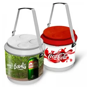 Cooler para 24 ou 30 Latas de 350ml Personalizado | Dimensões (L x A x P): 34.0 x 37.0 x 34.0 | Peso = 2660 g