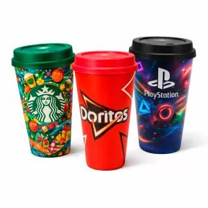 Copo para café in mold label Personalizado