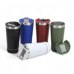 Copo Térmico com Caixa de Som Personalizado | Dimensões (L x A x P): 9.3 x 18.4 x 9.3 | Peso = 345 g