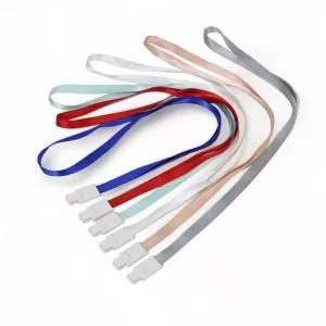 Cordão Para Crachá Com Trava Personalizado | Dimensões (L x A x P): 1.6 x 47.0 x 0.6 | Peso = 7 g