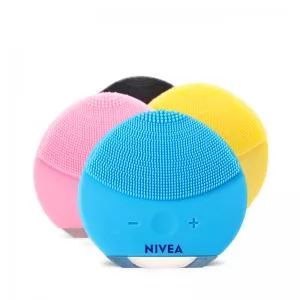 Escova Massageadora Facial Personalizada | Dimensões (L x A x P): 8.0 x 7.6 x 3.0 | Peso = 76 g