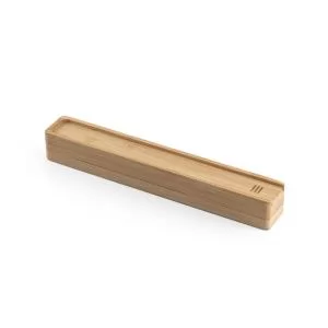 Estojo em Bambu para 1 Caneta Personalizado | Dimensões (L x A x P): 15.2 x 2.4 x 2.3 | Peso = 33 g