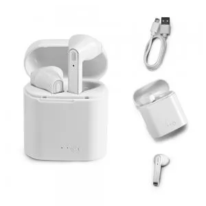 Fone de Ouvido Bluetooth Personalizado | Dimensões (L x A x P): 5.5 x 7.1 x 2.8 | Peso = 60 g