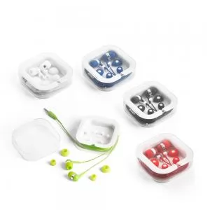 Fone de Ouvido Personalizado | Dimensões (L x A x P): 7.0 x 7.0 x 1.8 | Peso = 45 g